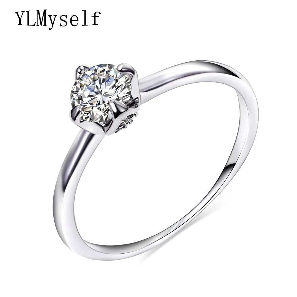Симпатична/Романтична прстен изјава накит трговија на големо dropshipping Домот мода Накит, отворајќи круг намали кристал топла прстени
