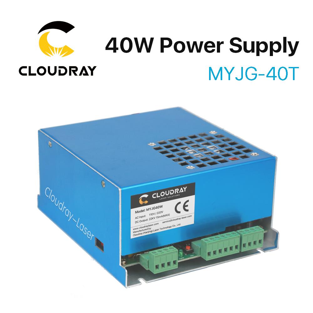 Cloudray 40W CO2 Laser Напојување MYJG-40T 110V 220V за CO2 Laser Гравирање Машина за Сечење 35-50W