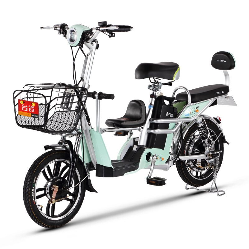 16-инчен електричен велосипед 48V литиум батерија Дете седиште семејство-дете електричен велосипед отворен Град електричен скутер велосипед