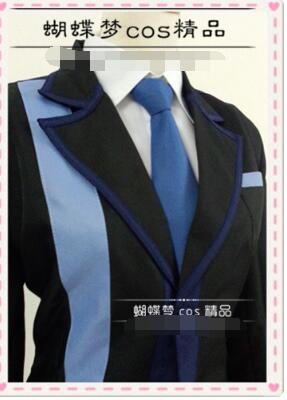 Бесплатен превозот Јапонски Аниме Црна Куршум cosplay satomi rentaro cos Секојдневно униформи целосен сет 4in1(грб+кошула+панталони+вратоврска)