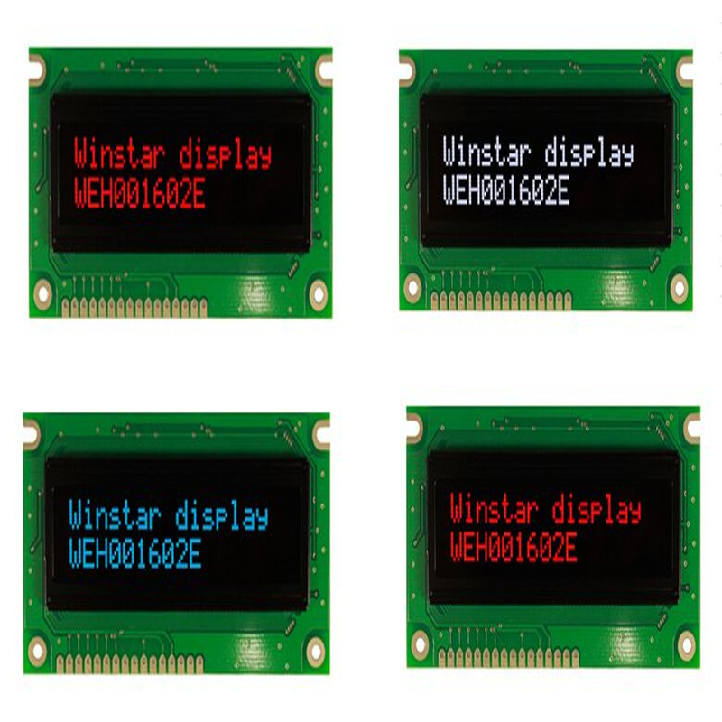 WEH001602E Winstar ниска моќност 16x2 карактер OLED да го замени вашиот постоечки STN карактер екранот или нови и оригинални
