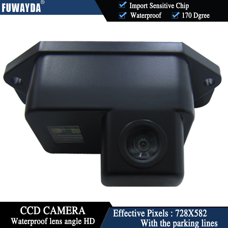 FUWAYDA Безжична Боја CCD Чип Автомобил Rear View Camera за Мицубиши Lancer Evolution+4.3 Инчен rearview Огледало Следи