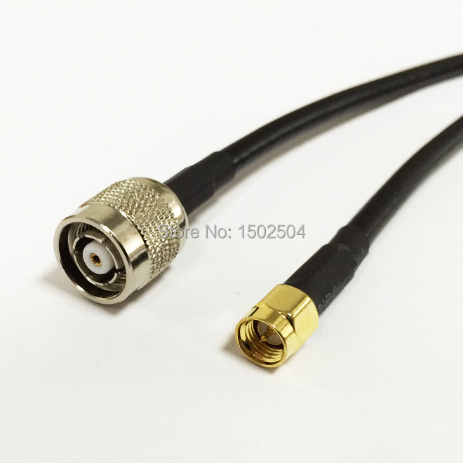 WIFI продолжување кабел SMA машки switch RP TNC машки женски pin pigtail кабел за RG58 20inch 50cm брзо брод
