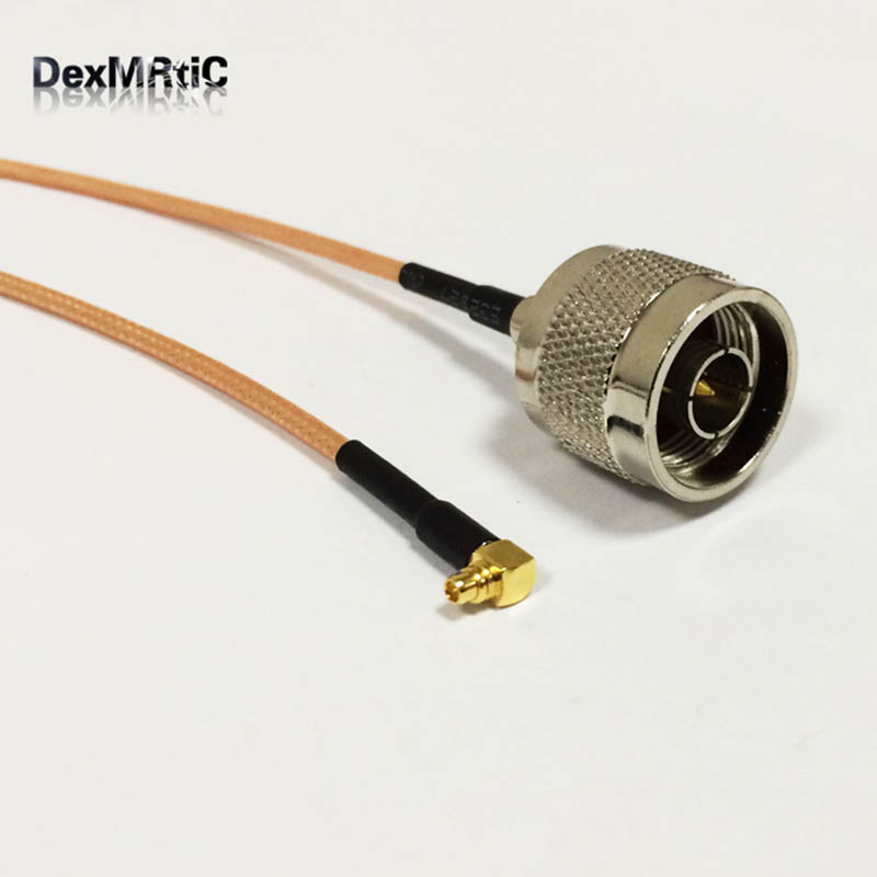 N тип машки plug switch MMCX машки десен агол pigtail кабел RG316 15cm 6inch НОВИ трговија на Големо