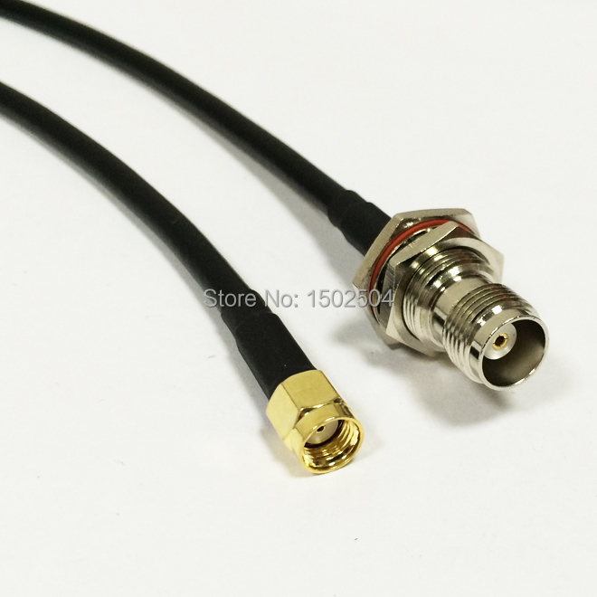 Нови RP-SMA Машки женски pin Приклучок за Префрлување TNC Женски Џек скокач кабел за RG58 50CM 20 Адаптер за промет