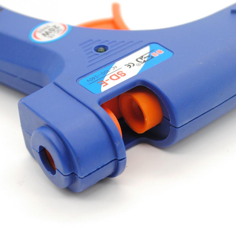 20W ЕУ Plug Топла Топи Лепак Пиштол со 7mm Лепак Стап Мини Индустриски Пиштоли Термо-Електрична Топлина Температура Алатка