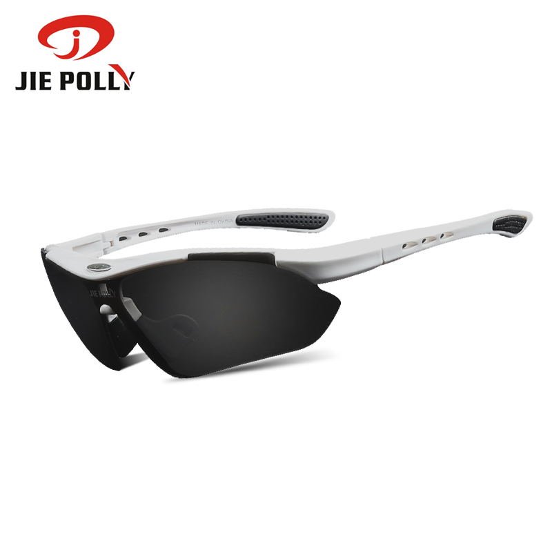Jiepolly Ultralight Велосипедизам очила за сонце со UV400 Заштита Очила со Myopia Рамка Отворено Спортски Туризам MTB