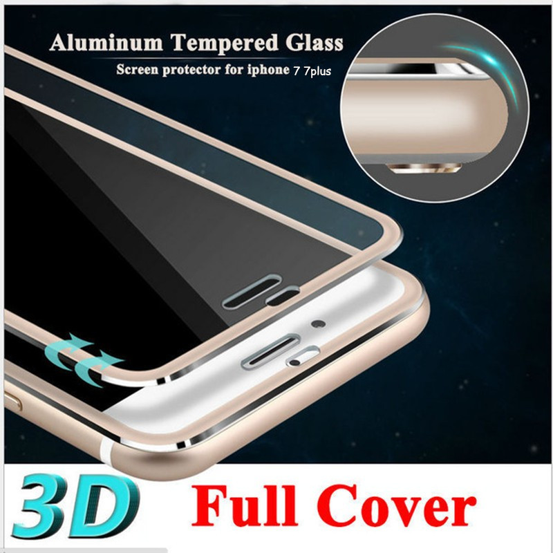 NOTOW 3D Јасно Пред Титаниум Алуминиумски Целосно Покривање Калено Стакло Екран Заштитник Филм Кожата Заштитна За iPhone