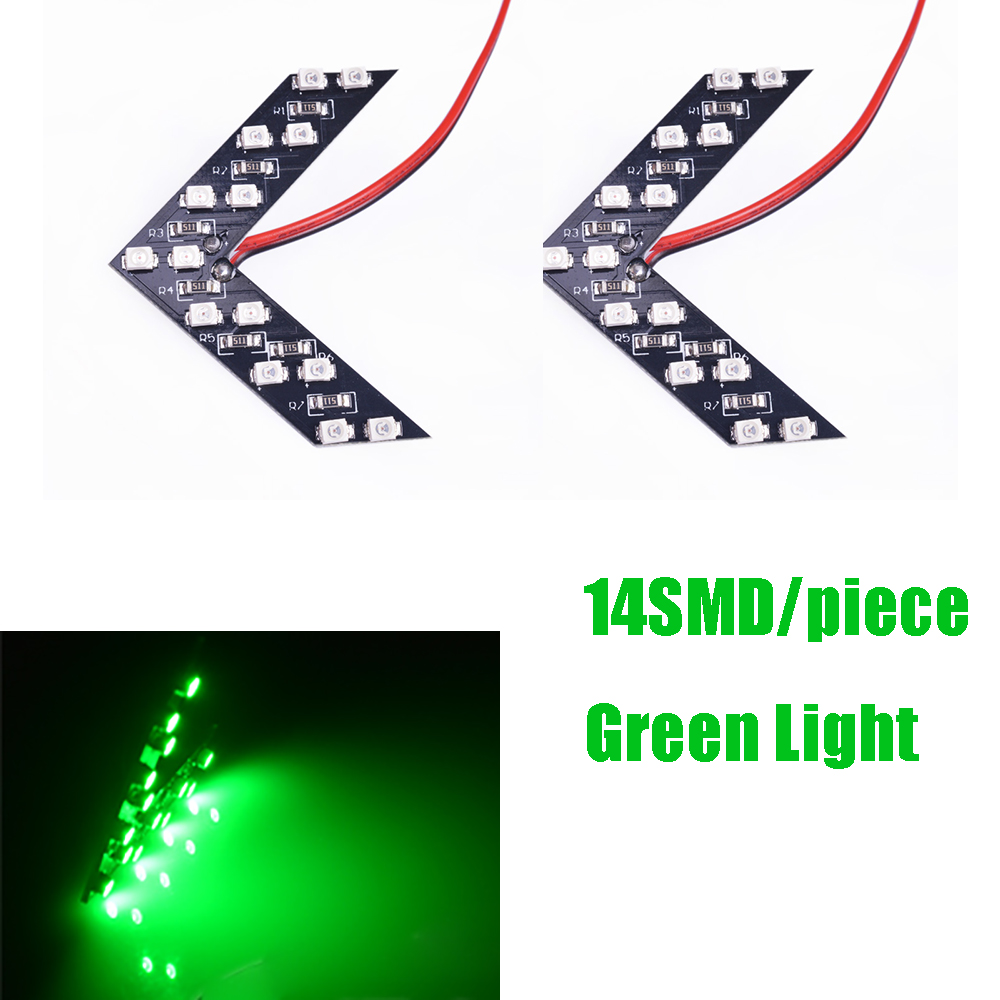 Нови 14 SMD LED Стрелка Панел За Автомобил на ретровизорот Индикатор се Претвори Сигнал Светлина Автомобил LED Rearview
