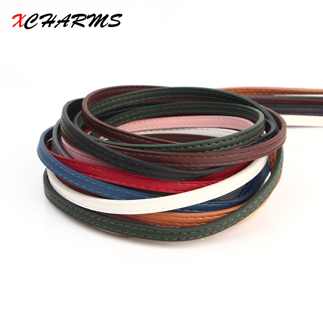 XCHARMS 6MM/кожа кабелот јаже/Риба гребен Линија 2/додатоци делови/накит наоди/рачно изработени/накит одлуки/нараквица