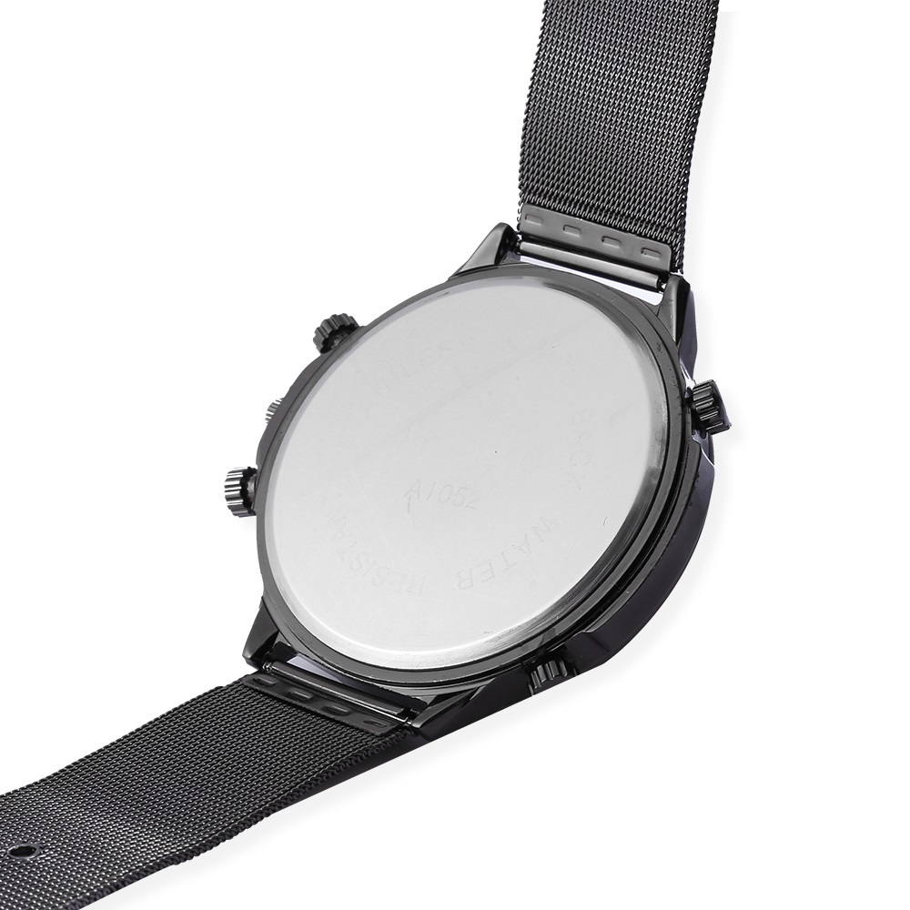 Види Мажите Воена Часовници Војска Врвот Бренд на Луксузни Mens рачни часовници Кварц Црна Челик Мрежа Watchband Спорт