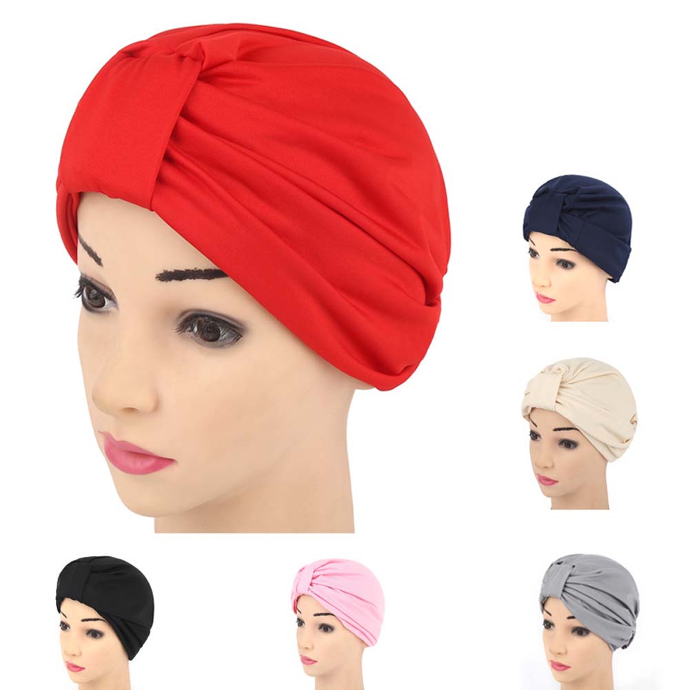 Моден Жените Исламската Муслимански Хаубата Глава Покритие Шапка Капи Удобно Headband Носат
