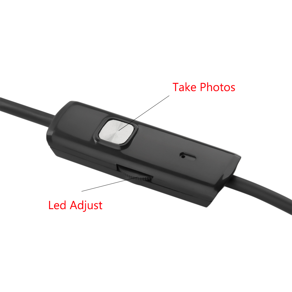 JCWHCAM Android Телефон Микро USB Endoscope Камера 5.5 мм Леќа 6LED Преносни USB OTG Endoscope 1M USB Android Телефон