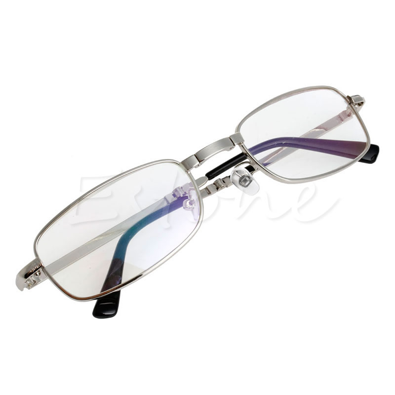 Сребро Метал Snap Виткање Читање Очила со Случајот +1.5 +2.0 +2.5 +3 +3.5 +4.0