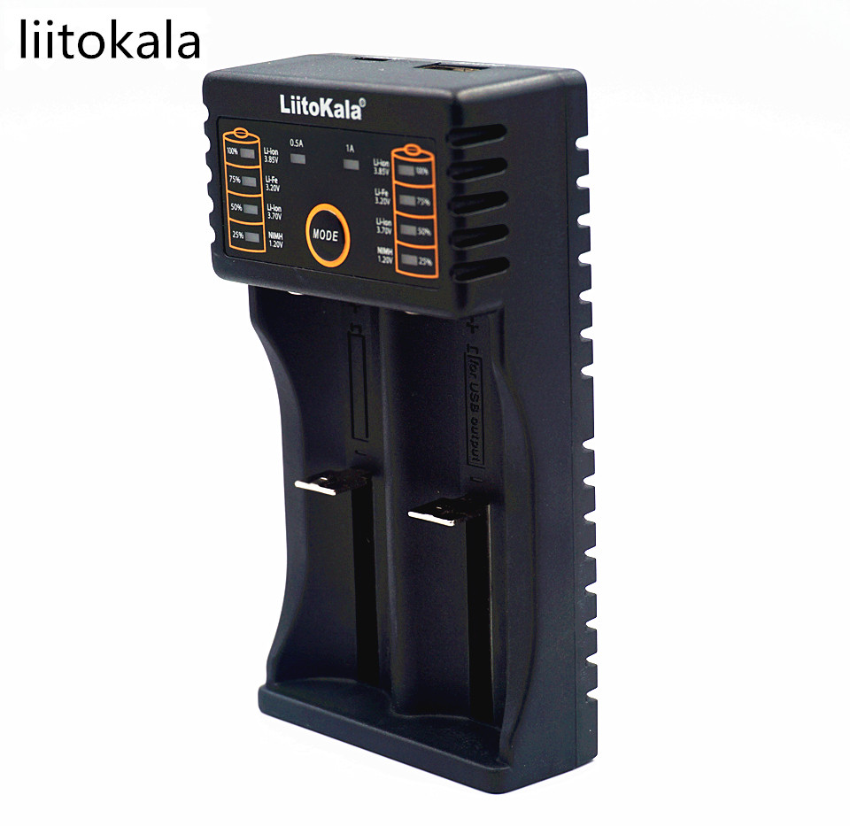 Liitokala Lii - 202 полнач за 1.2 V / 3 V / 3.7 V / 4.25 V 18650/26650/18350/16340/18500 / AA/AAA Ni МЗ bateria recarregavel
