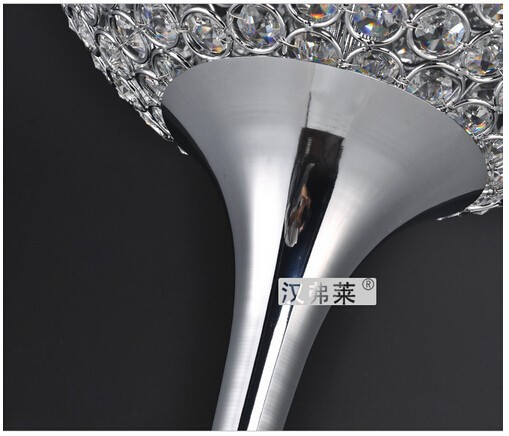 година топла продажба луксузен модерен краток мода K9 кристал led E27 подот светилка за дневна соба и кревет декор