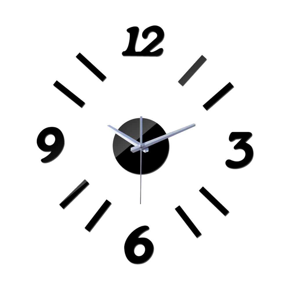2017 Нов дигитален часовник Ѕиден Часовник Часовници Reloj Де Споредено Horloge Модерен Дизајн на 3d Diy Акрилик Огледало