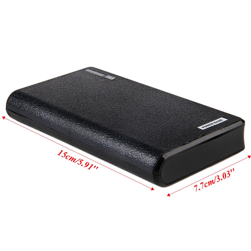 OOTDTY 5V 2A 6x 18650 Двојна USB Напојување Банка Батеријата Кутија со Држачи за Случај За Мобилен Телефон