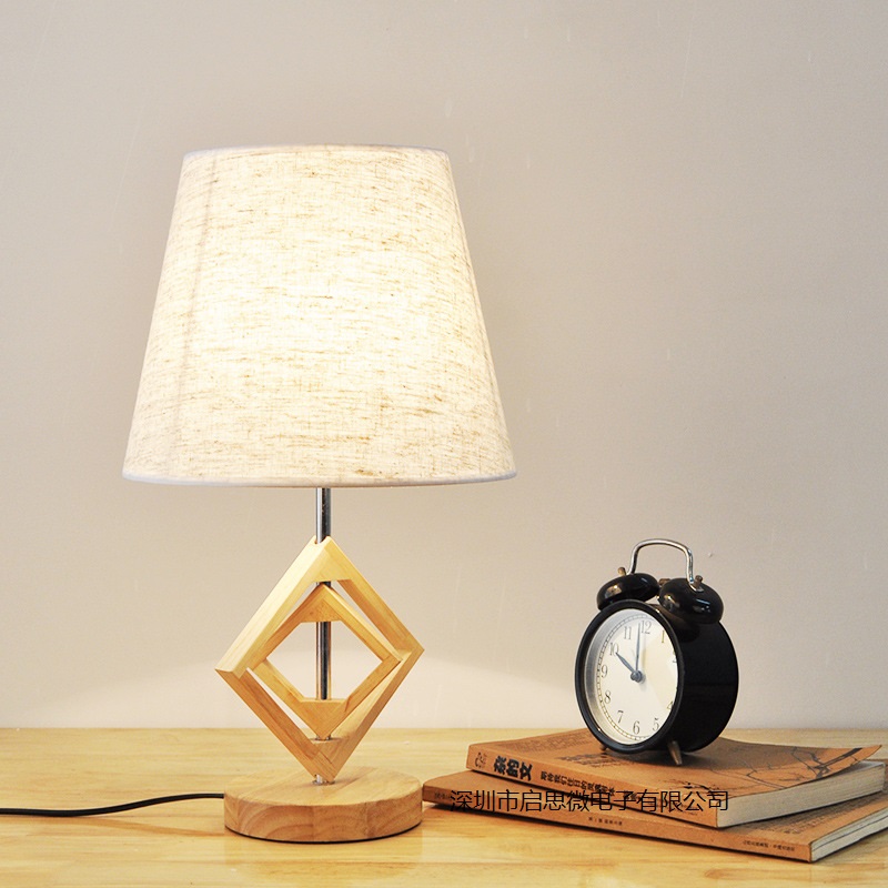 Модерната Даб, табела светилка дрвени база книга светла биро ноќ светлина e27 носителот мини ретро ноќни ламби Ла lamparas